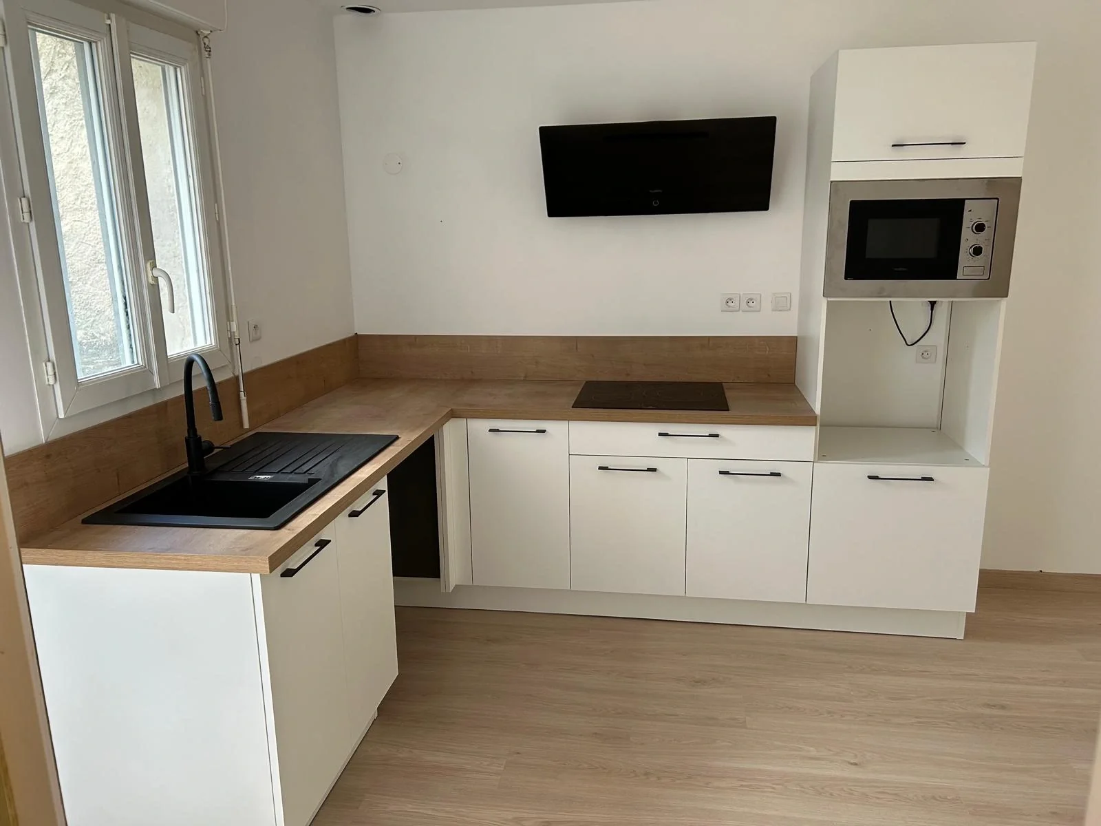 Cuisine lumineuse en L - Bordeaux